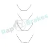 Zubehörsatz, Scheibenbremsbelag Vorderachse RAP BRAKES R-U0342 Bild Zubehörsatz, Scheibenbremsbelag Vorderachse RAP BRAKES R-U0342