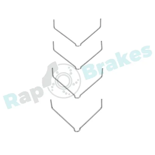 Zubehörsatz, Scheibenbremsbelag Vorderachse RAP BRAKES R-U0351 Bild Zubehörsatz, Scheibenbremsbelag Vorderachse RAP BRAKES R-U0351