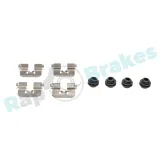 Zubehörsatz, Scheibenbremsbelag Hinterachse RAP BRAKES R-U0361