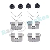 Zubehörsatz, Scheibenbremsbelag Hinterachse RAP BRAKES R-U0389