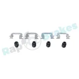 Zubehörsatz, Scheibenbremsbelag Hinterachse RAP BRAKES R-U0400