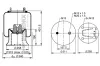 Federbalg, Luftfederung PHOENIX 1 DK 23 L-25 Bild Federbalg, Luftfederung PHOENIX 1 DK 23 L-25