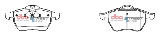 Bremsbelagsatz, Scheibenbremse Vorderachse DBA Australia DB1351SS Bild Bremsbelagsatz, Scheibenbremse Vorderachse DBA Australia DB1351SS