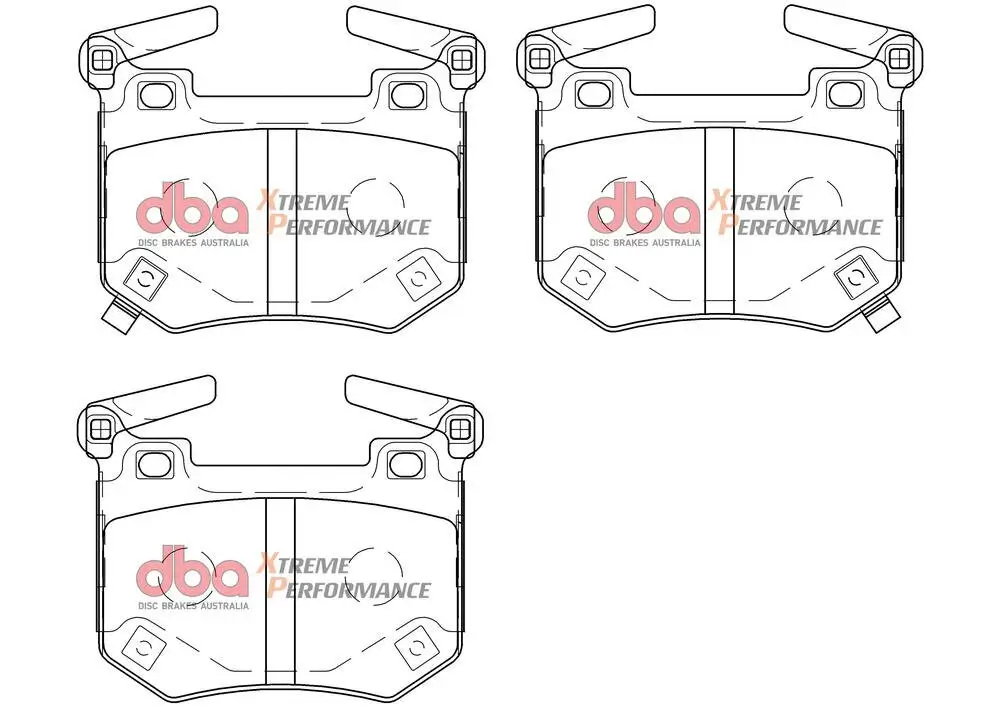 Bremsbelagsatz, Scheibenbremse Hinterachse DBA Australia DB15004XP