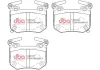 Bremsbelagsatz, Scheibenbremse Hinterachse DBA Australia DB15004XP