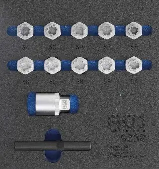 Lösewerkzeugsatz, Felgenschloss BGS 9338 Bild Lösewerkzeugsatz, Felgenschloss BGS 9338