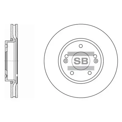 Bremsscheibe Vorderachse Hi-Q SD1036