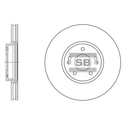 Bremsscheibe Vorderachse Hi-Q SD1053