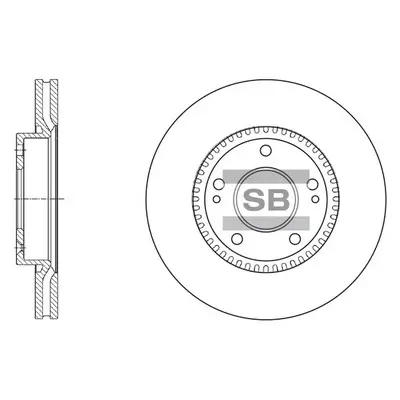 Bremsscheibe Vorderachse Hi-Q SD1056 Bild Bremsscheibe Vorderachse Hi-Q SD1056