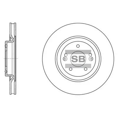 Bremsscheibe Vorderachse Hi-Q SD1070 Bild Bremsscheibe Vorderachse Hi-Q SD1070