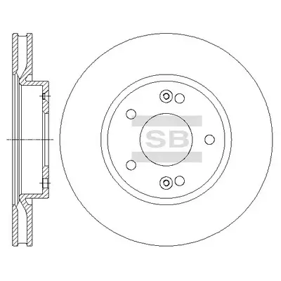 Bremsscheibe Vorderachse Hi-Q SD1074