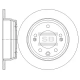 Bremsscheibe Hinterachse Hi-Q SD1081