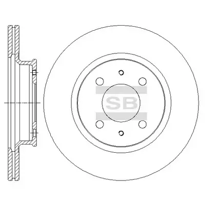 Bremsscheibe Vorderachse Hi-Q SD1098