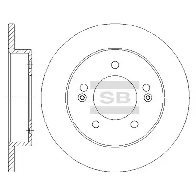 Bremsscheibe Hinterachse Hi-Q SD1106