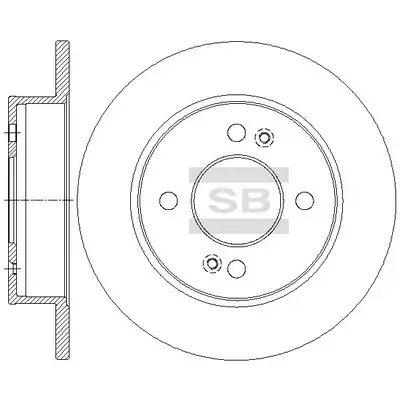 Bremsscheibe Hinterachse Hi-Q SD1147