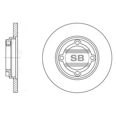 Bremsbelagsatz, Scheibenbremse Hinterachse Hi-Q SP1742