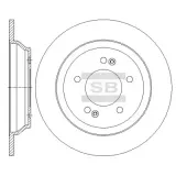 Bremsscheibe Hinterachse Hi-Q SD2068