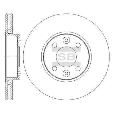 Bremsscheibe Vorderachse Hi-Q SD3067