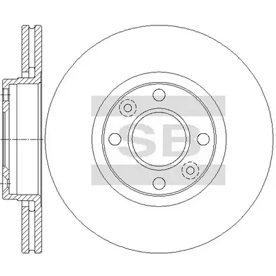 Bremsscheibe Vorderachse Hi-Q SD3069