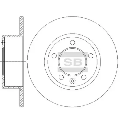 Bremsscheibe Hinterachse Hi-Q SD3075 Bild Bremsscheibe Hinterachse Hi-Q SD3075