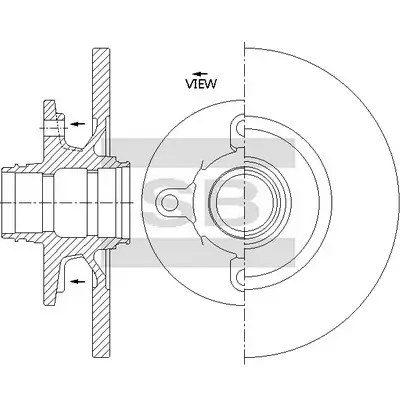 Bremsbelagsatz, Scheibenbremse Vorderachse Hi-Q SP1807 Bild Bremsbelagsatz, Scheibenbremse Vorderachse Hi-Q SP1807