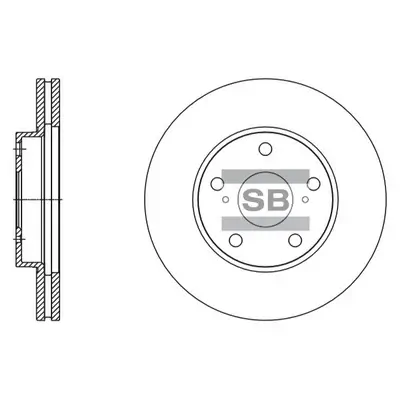 Bremsscheibe Vorderachse Hi-Q SD4078