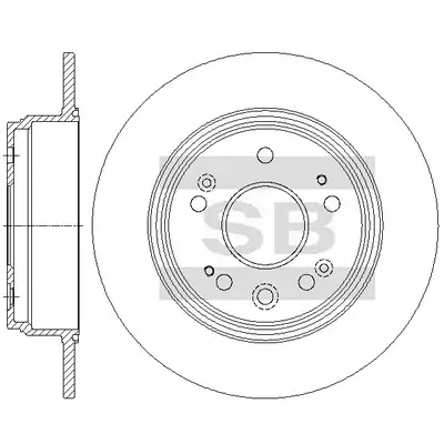 Bremsscheibe Hinterachse Hi-Q SD4144 Bild Bremsscheibe Hinterachse Hi-Q SD4144