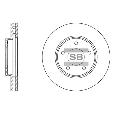 Bremsscheibe Vorderachse Hi-Q SD4202 Bild Bremsscheibe Vorderachse Hi-Q SD4202