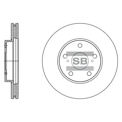 Bremsscheibe Vorderachse Hi-Q SD4607