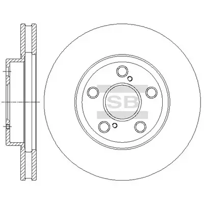 Bremsscheibe Vorderachse Hi-Q SD4629