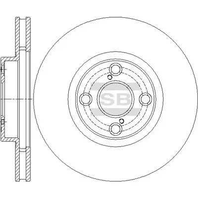 Bremsscheibe Vorderachse Hi-Q SD4679