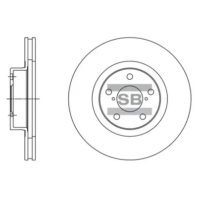 Bremsscheibe Vorderachse Hi-Q SD4702