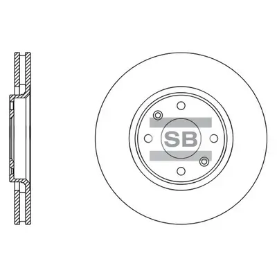 Bremsscheibe Hi-Q SD5003