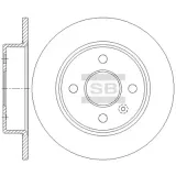 Bremsscheibe Hinterachse Hi-Q SD5117