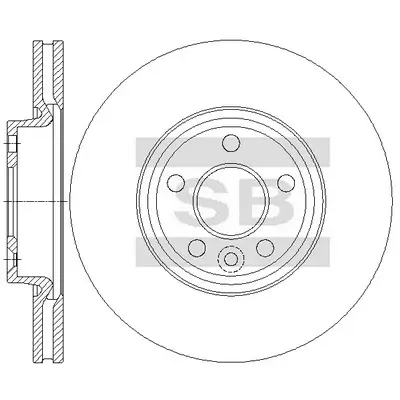 Bremsscheibe Vorderachse Hi-Q SD5315 Bild Bremsscheibe Vorderachse Hi-Q SD5315