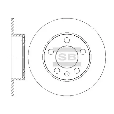 Bremsscheibe Hinterachse Hi-Q SD5402