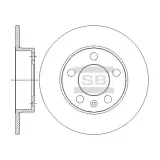 Bremsscheibe Hinterachse Hi-Q SD5402