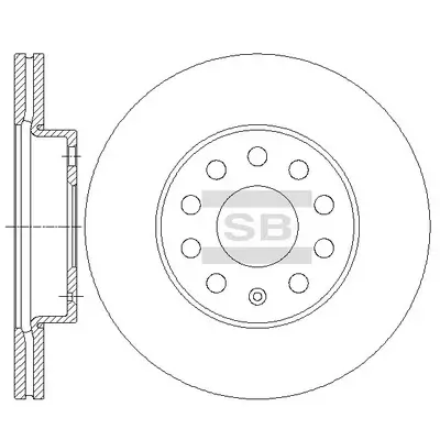 Bremsscheibe Vorderachse Hi-Q SD5410