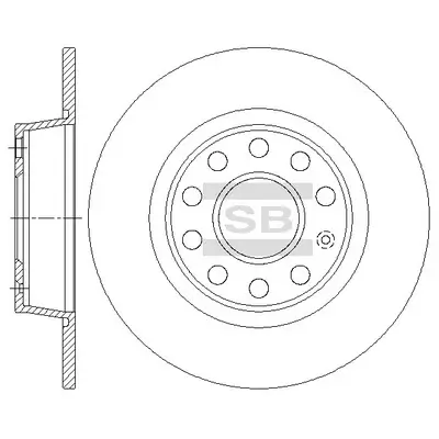 Bremsscheibe Hi-Q SD5411