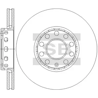 Bremsscheibe Vorderachse Hi-Q SD5421