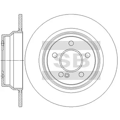 Bremsscheibe Hinterachse Hi-Q SD5424 Bild Bremsscheibe Hinterachse Hi-Q SD5424
