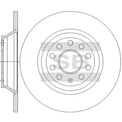 Bremsscheibe Hinterachse Hi-Q SD5438