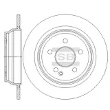 Bremsscheibe Hinterachse Hi-Q SD5440