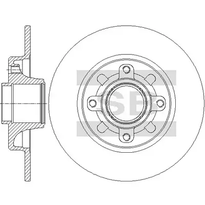 Bremsscheibe Hinterachse Hi-Q SD6009