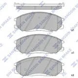 Bremsbelagsatz, Scheibenbremse Vorderachse Hi-Q SP1115