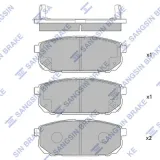 Bremsbelagsatz, Scheibenbremse Hinterachse Hi-Q SP1154