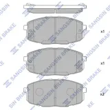Bremsbelagsatz, Scheibenbremse Hi-Q SP1162