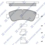 Bremsbelagsatz, Scheibenbremse Vorderachse Hi-Q SP1241