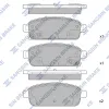 Bremsbelagsatz, Scheibenbremse Hinterachse Hi-Q SP1363