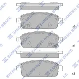 Bremsbelagsatz, Scheibenbremse Hinterachse Hi-Q SP1363